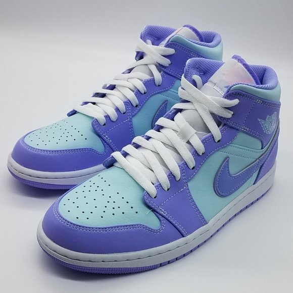 Air Jordan 1 Mid \'Purple Aqua\' 554724-500 main image 5
